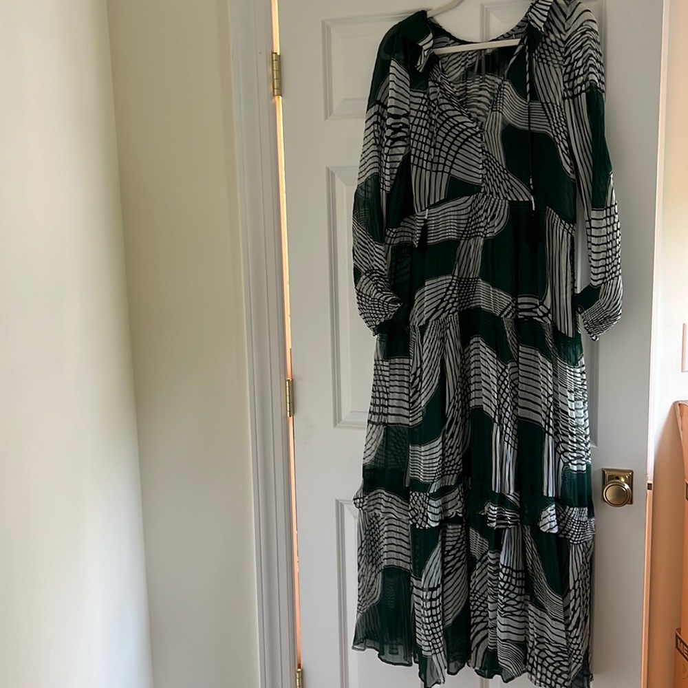 Anthropologie The Marais Printed Chiffon Maxi Dress